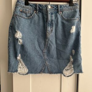 H&M divided denim skirt